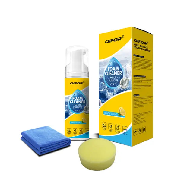 💨 Stop Scrubbing! QIFOR Pro Foam Cleaner – Deep Stain Removal for Car Interior & Home Furniture