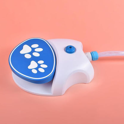 💦 Dog Water Fountain Toy – Step-On Activated Sprinkler, Outdoor Drinking + Play with Hose