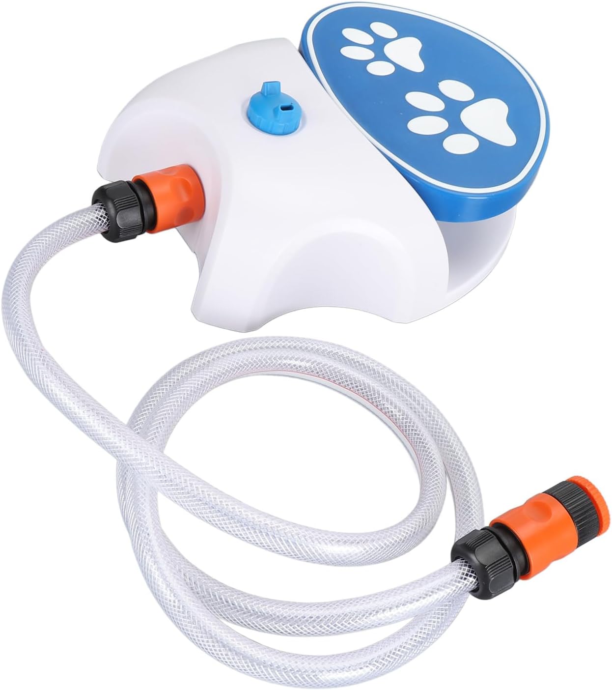 💦 Dog Water Fountain Toy – Step-On Activated Sprinkler, Outdoor Drinking + Play with Hose