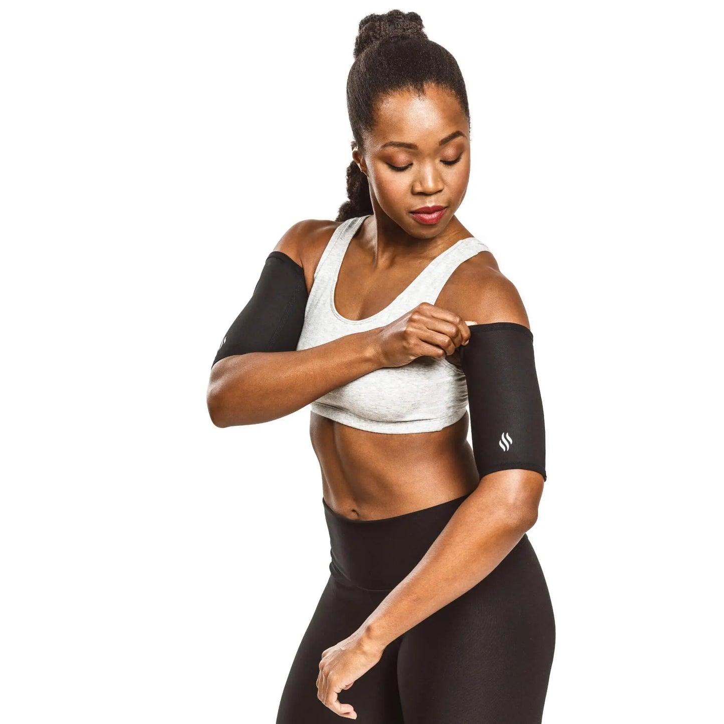 🧘‍♀️ Sweat Shaper Arm Sleeves – Compression Fit, 2-Pack, Flexible & Breathable, Workout Ready