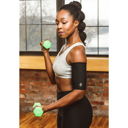 🧘‍♀️ Sweat Shaper Arm Sleeves – Compression Fit, 2-Pack, Flexible & Breathable, Workout Ready