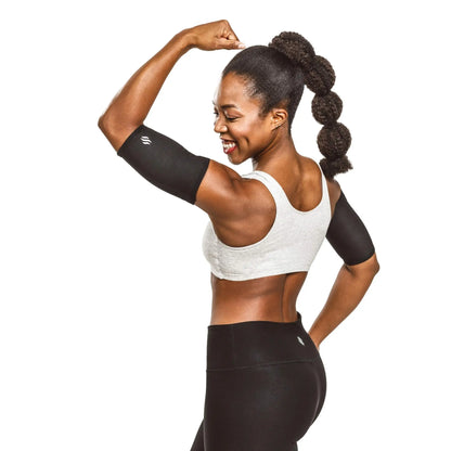 🧘‍♀️ Sweat Shaper Arm Sleeves – Compression Fit, 2-Pack, Flexible & Breathable, Workout Ready