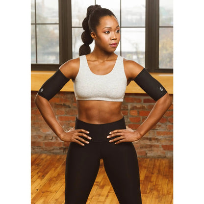 🧘‍♀️ Sweat Shaper Arm Sleeves – Compression Fit, 2-Pack, Flexible & Breathable, Workout Ready