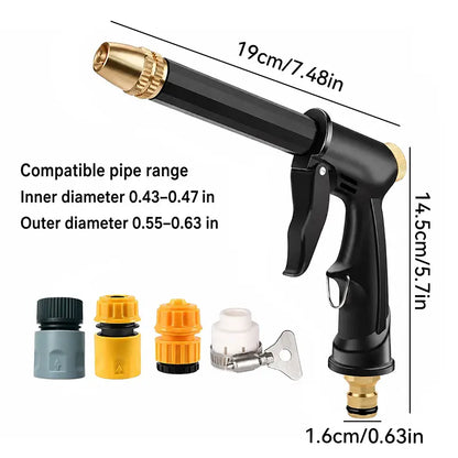 💦 Adjustable High Pressure Water Sprayer –🔧Portable Car Maintenance & Pet Cleaning Essential