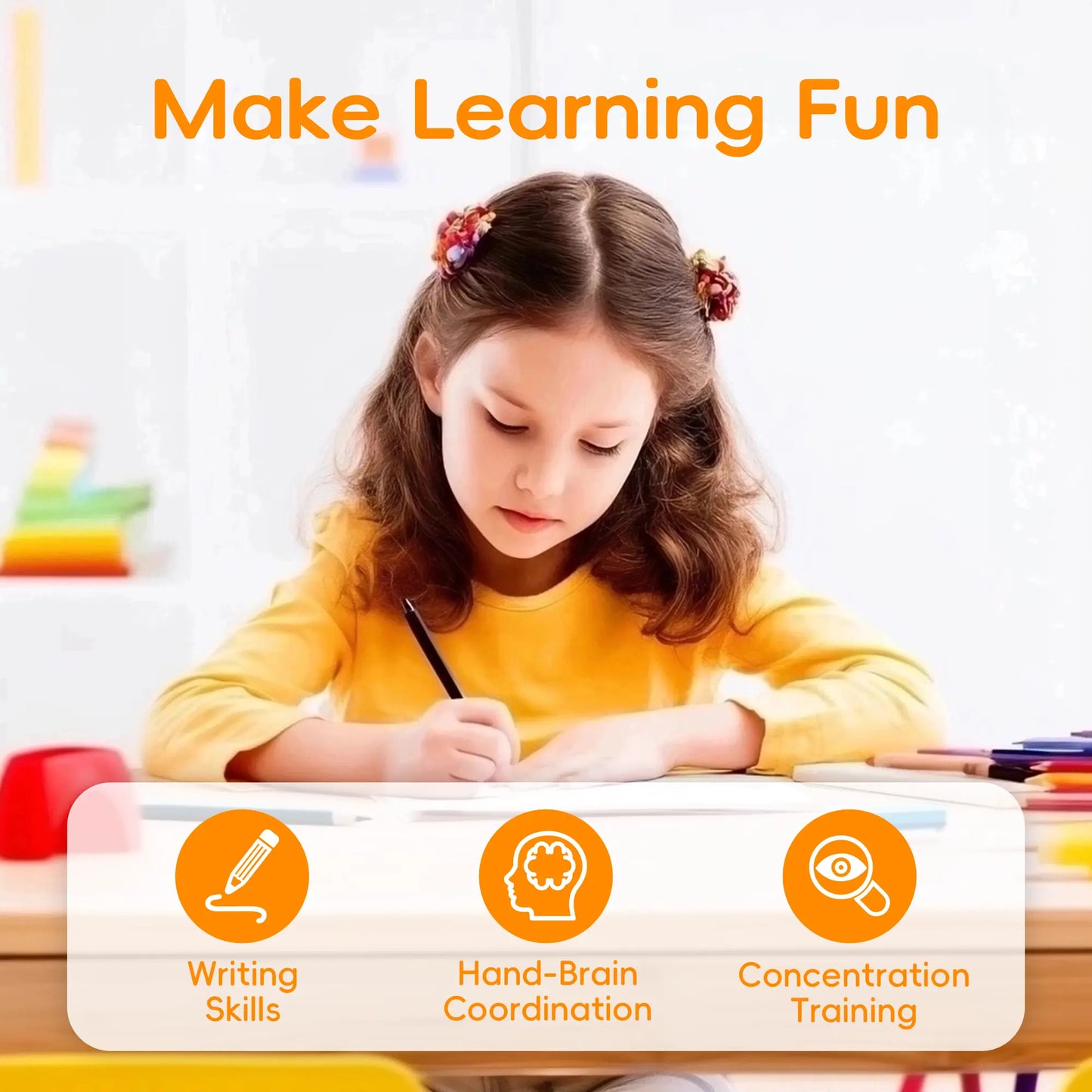 📚 TIMETOME Reusable Grooved Handwriting Workbook Set
