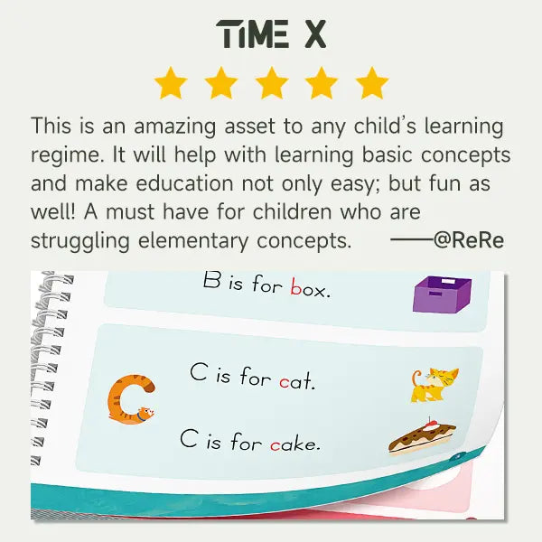📚 TIMETOME Reusable Grooved Handwriting Workbook Set