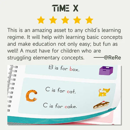 📚 TIMETOME Reusable Grooved Handwriting Workbook Set