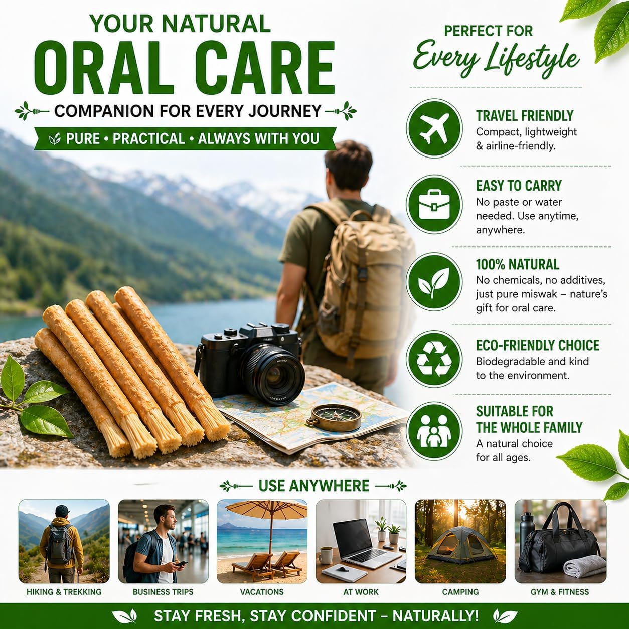 Miswak Sticks for Teeth Organic | Siwak Toothbrush Stick