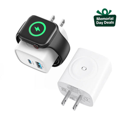 📱 TOPADRE 3-in-1 Magnetic Wireless Charger –⚡20W PD USB-C Block + Cable, for iPhone & iWatch
