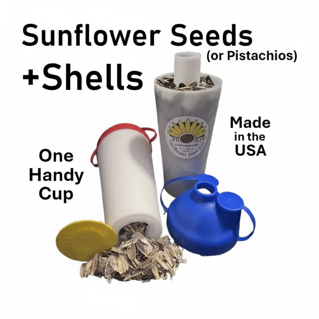 🌻🥜 ProSeed Sunflower Seed Snack Cup – Reusable Seed & Shell Holder, BPA-Free, Portable, Dishwasher Safe, Made in USA