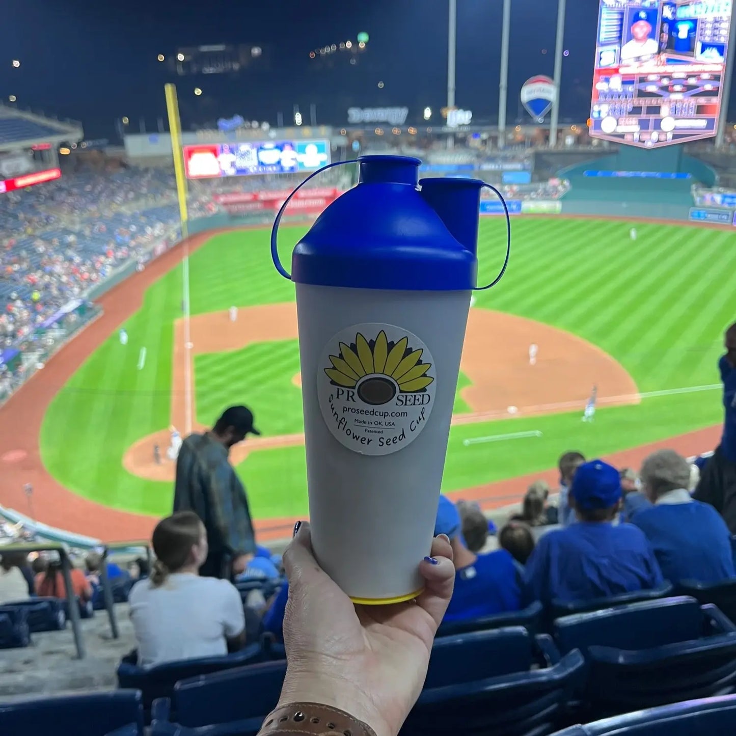 🌻🥜 ProSeed Sunflower Seed Snack Cup – Reusable Seed & Shell Holder, BPA-Free, Portable, Dishwasher Safe, Made in USA