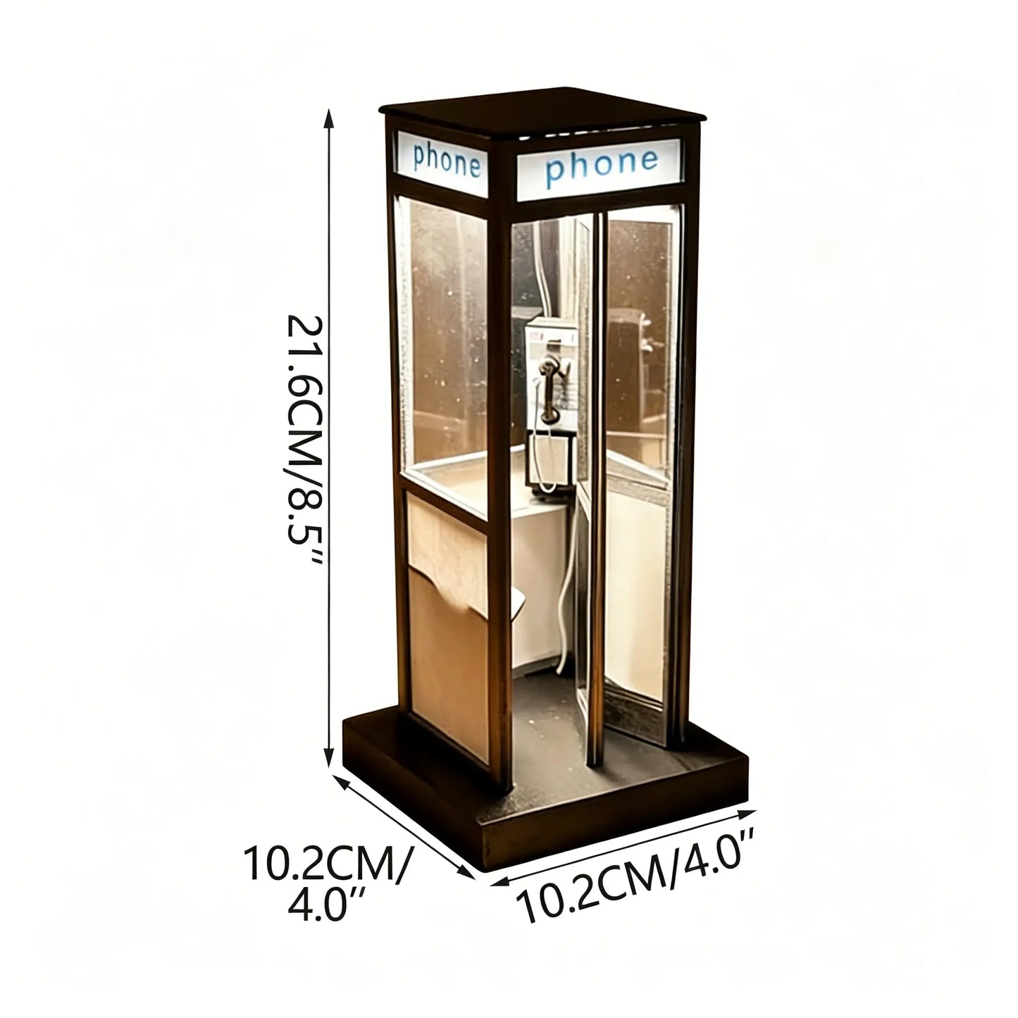 Retro Telephone Booth Night Light: A Home Decor and Gift for Creating an Ultimate Retro Atmosphere