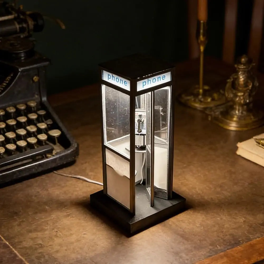 Retro Telephone Booth Night Light: A Home Decor and Gift for Creating an Ultimate Retro Atmosphere