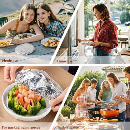 food container aluminum foil heat-retaining cover