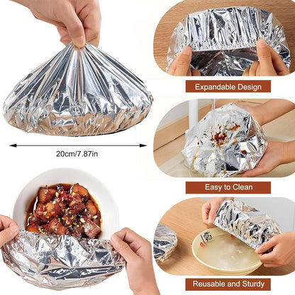 food container aluminum foil heat-retaining cover