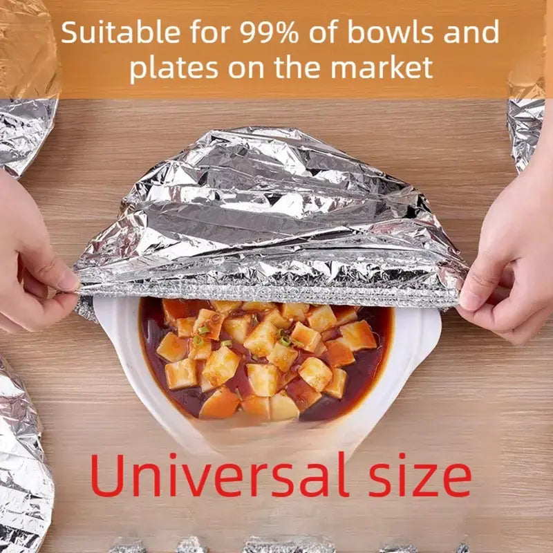 food container aluminum foil heat-retaining cover