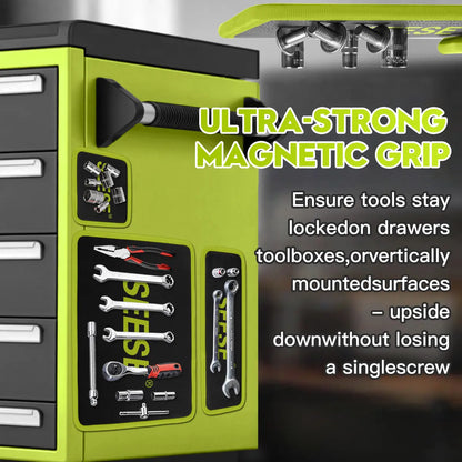 【FathersDayGift🎁】SEESE 3PCS Heavy-Duty Magnetic Tool Mats - Flexible Non-Slip PVC Organizer for Garage & Auto Repair