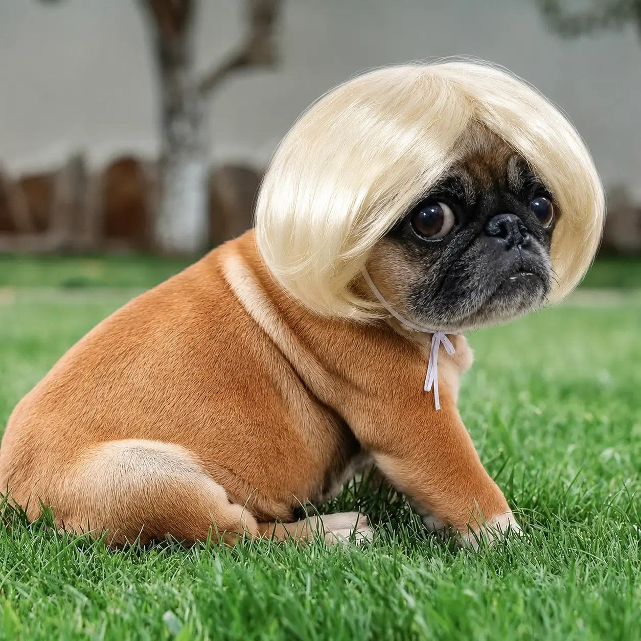 🐶🐱 Funny Pet Wig Headband, Cute Short Hair Accessories for Dogs & Cats 💝 Valentine's Gift