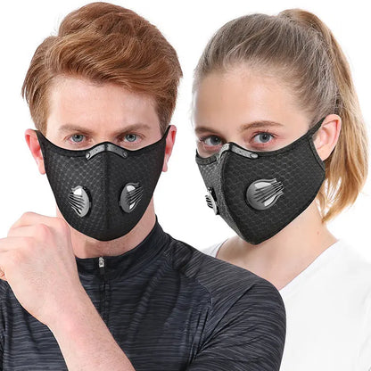 🌬️ Breathable Carbon Filter Mask ✨ Detachable & Adjustable for Sports, Gardening
