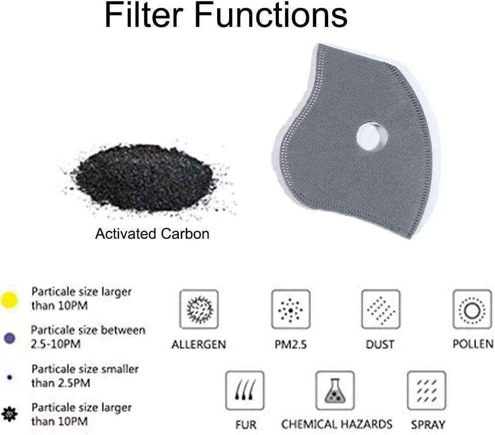🌬️ Breathable Carbon Filter Mask ✨ Detachable & Adjustable for Sports, Gardening