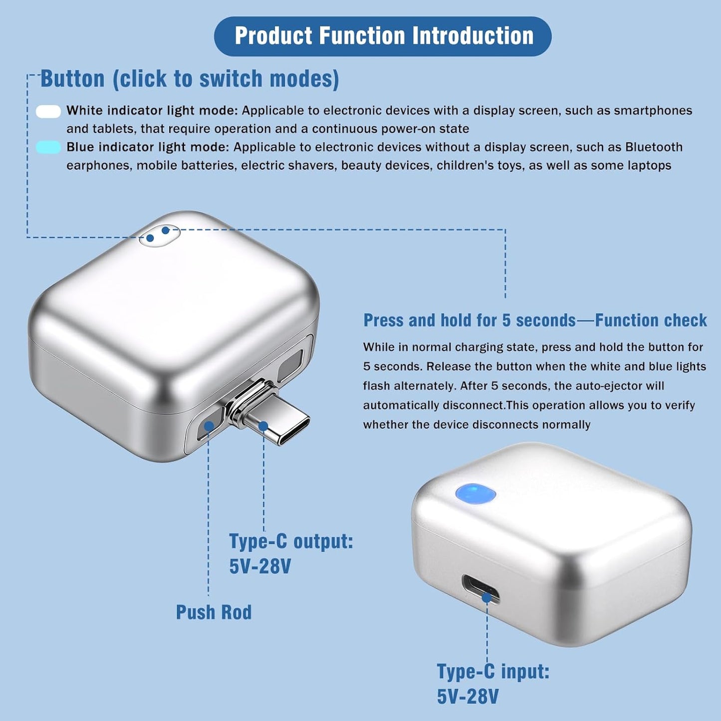 🔋 Battery Protection Charging Disconnector, 100W PD Compatible