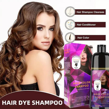 🧴3-in-1 Hair Dye Shampoo | Plant-Based, Long Lasting & Nourishing