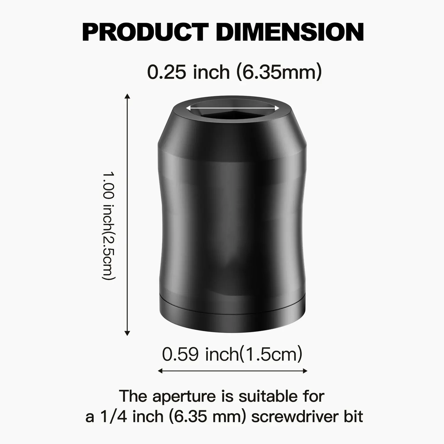 🛠️1/4” 6.35mm Magnetic Screw Ring, Portable Magnetizer Demagnetizer for Repair Workers