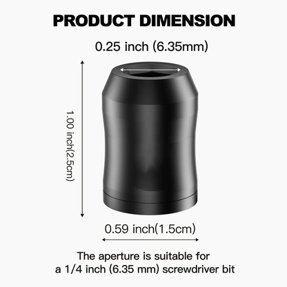 🛠️1/4” 6.35mm Magnetic Screw Ring, Portable Magnetizer Demagnetizer for Repair Workers