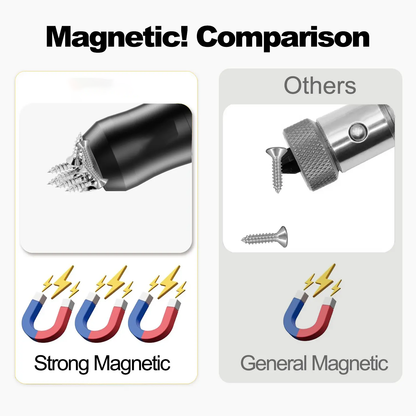 🛠️1/4” 6.35mm Magnetic Screw Ring, Portable Magnetizer Demagnetizer for Repair Workers