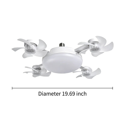 [DealsForYouDays] 2-in-1 Drone Fan Light, Silent LED Ceiling Fan with Remote, Energy Saving Lamp for Bedroom Kitchen Rental