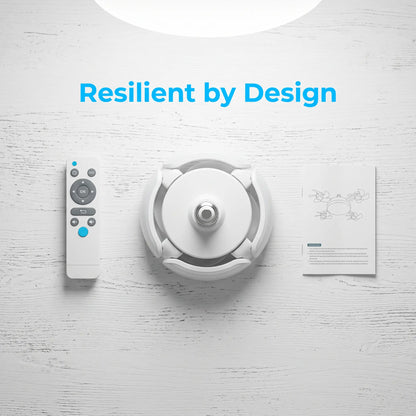 [DealsForYouDays] 2-in-1 Drone Fan Light, Silent LED Ceiling Fan with Remote, Energy Saving Lamp for Bedroom Kitchen Rental