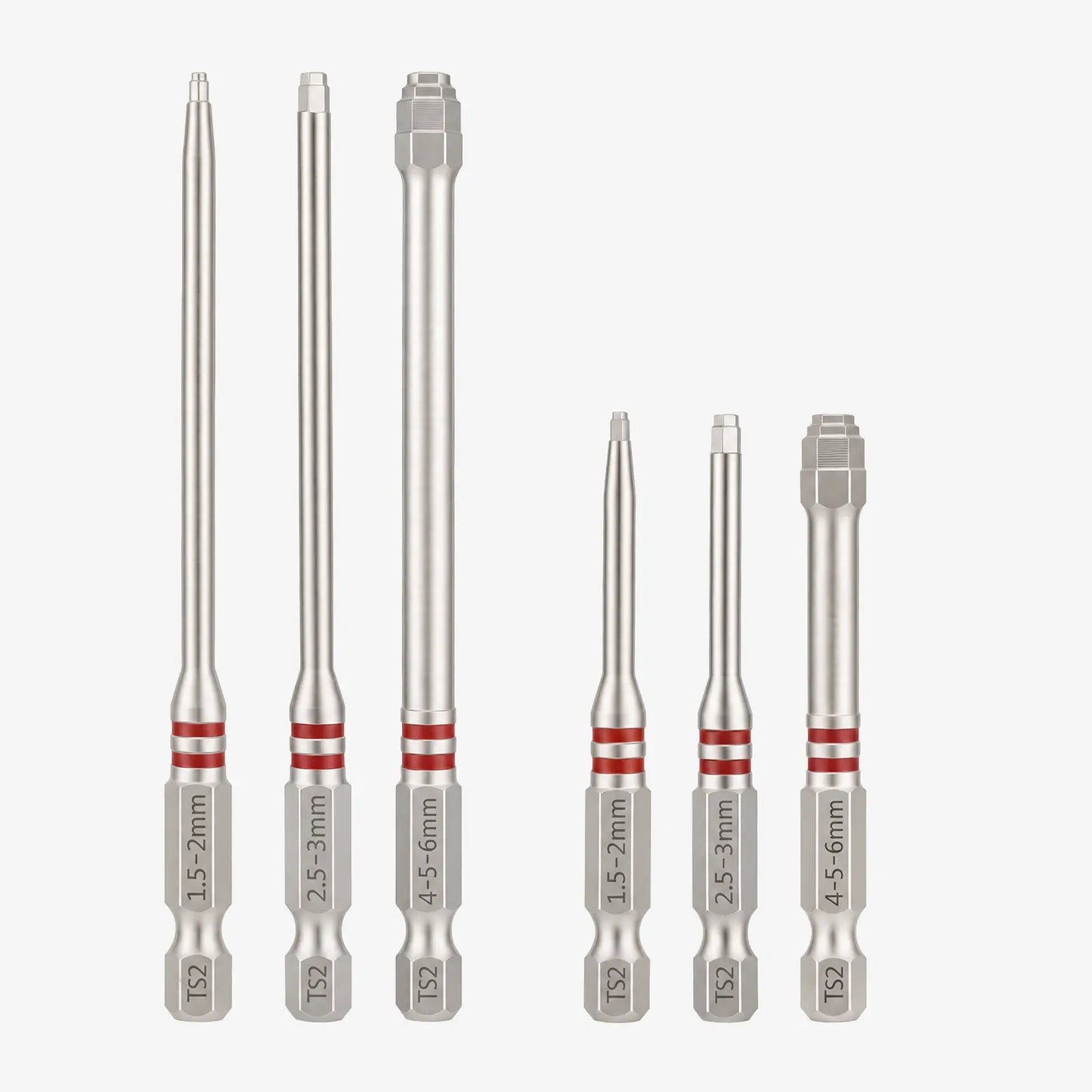 🔩6pcs Magnetic Tower Hex Screwdriver Bits Set, Anti-Slip High Hardness Precision Drill Bits for Household & Auto Repair