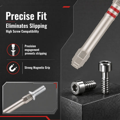 🔩6pcs Magnetic Tower Hex Screwdriver Bits Set, Anti-Slip High Hardness Precision Drill Bits for Household & Auto Repair