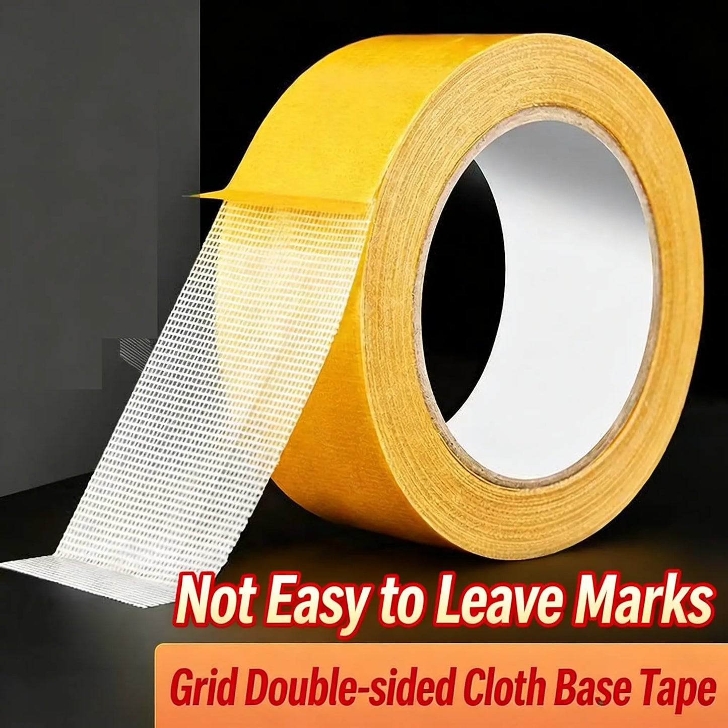 Heavy-Duty Grid Double Sided Tape, Waterproof Removable No Residue Tape for Carpet Home Decor
