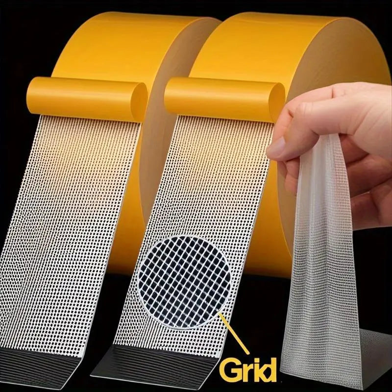 Heavy-Duty Grid Double Sided Tape, Waterproof Removable No Residue Tape for Carpet Home Decor