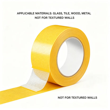 Heavy-Duty Grid Double Sided Tape, Waterproof Removable No Residue Tape for Carpet Home Decor