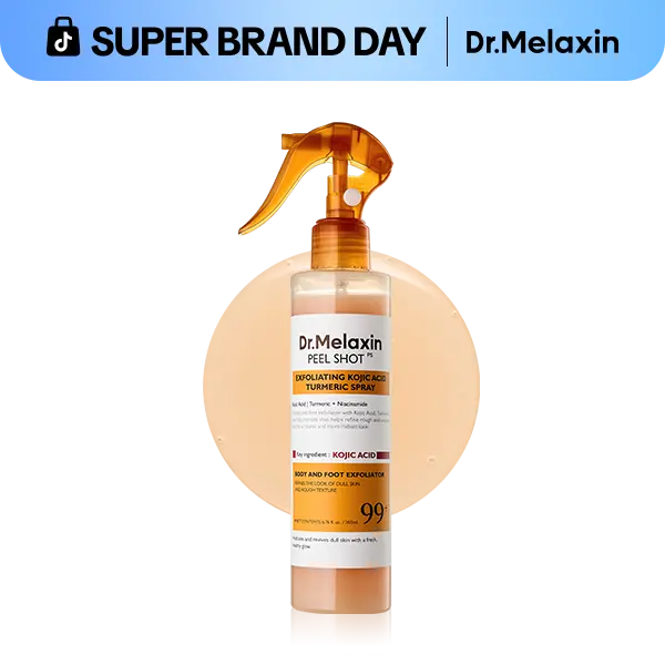 [Dr.Melaxin Official] Peel Shot Keratin Care Kojic Acid Turmeric Spray 200ml Pore Clearing Exfoliating Formula Skin Repair Scrub