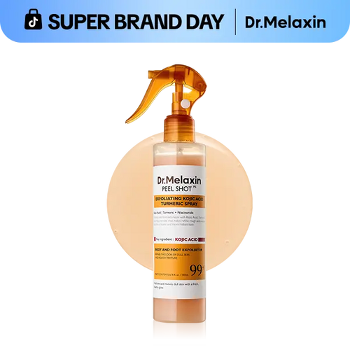 [Dr.Melaxin Official] Peel Shot Keratin Care Kojic Acid Turmeric Spray 200ml Pore Clearing Exfoliating Formula Skin Repair Scrub