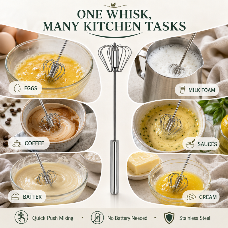 Multi-Purpose Whisk Handles All Daily Mixing Jobs