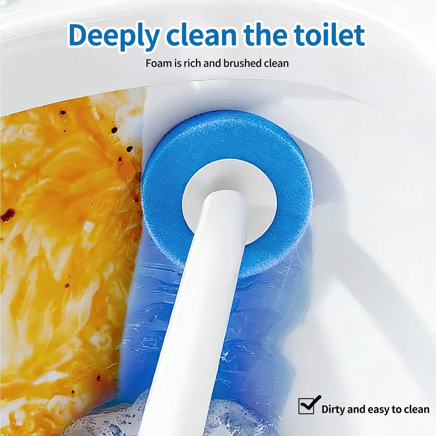 🚽 SOPAMI Disposable Toilet Brush Kit with 8/32 Refill Heads