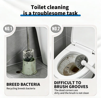 🚽 SOPAMI Disposable Toilet Brush Kit with 8/32 Refill Heads