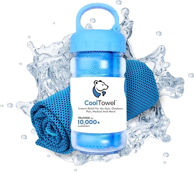 🧊Portable Instant Cooling Towel with Storage Bottle