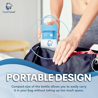 🧊Portable Instant Cooling Towel with Storage Bottle