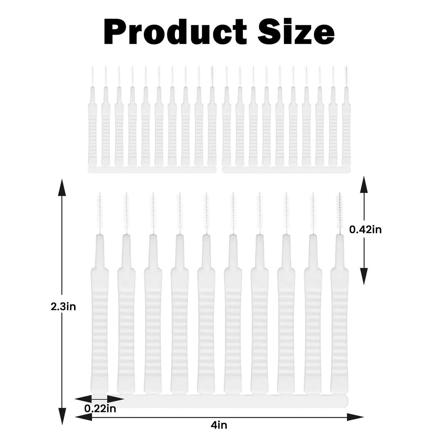 🚿30 Pack Shower Head Gap Cleaning Brushes, Nylon Tiny Hole Cleaner for Shower Faucet Keyboard Phone