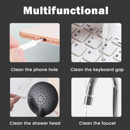 🚿30 Pack Shower Head Gap Cleaning Brushes, Nylon Tiny Hole Cleaner for Shower Faucet Keyboard Phone
