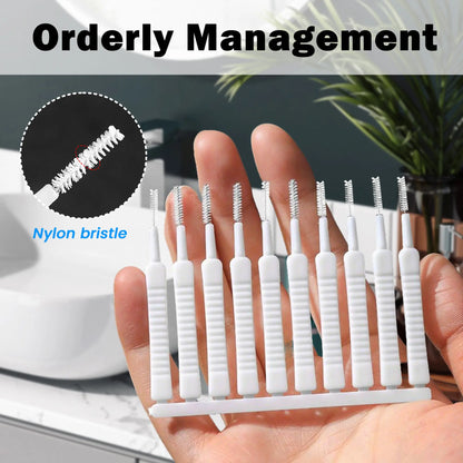 🚿30 Pack Shower Head Gap Cleaning Brushes, Nylon Tiny Hole Cleaner for Shower Faucet Keyboard Phone