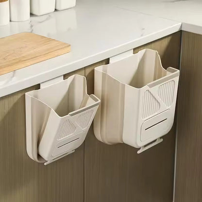 🗑 10L Collapsible Hanging Kitchen Trash Bin Can