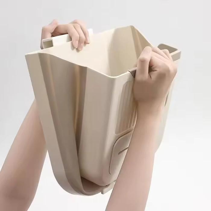 🗑 10L Collapsible Hanging Kitchen Trash Bin Can