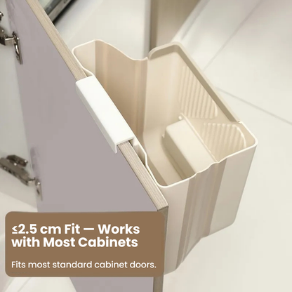 🗑 10L Collapsible Hanging Kitchen Trash Bin Can
