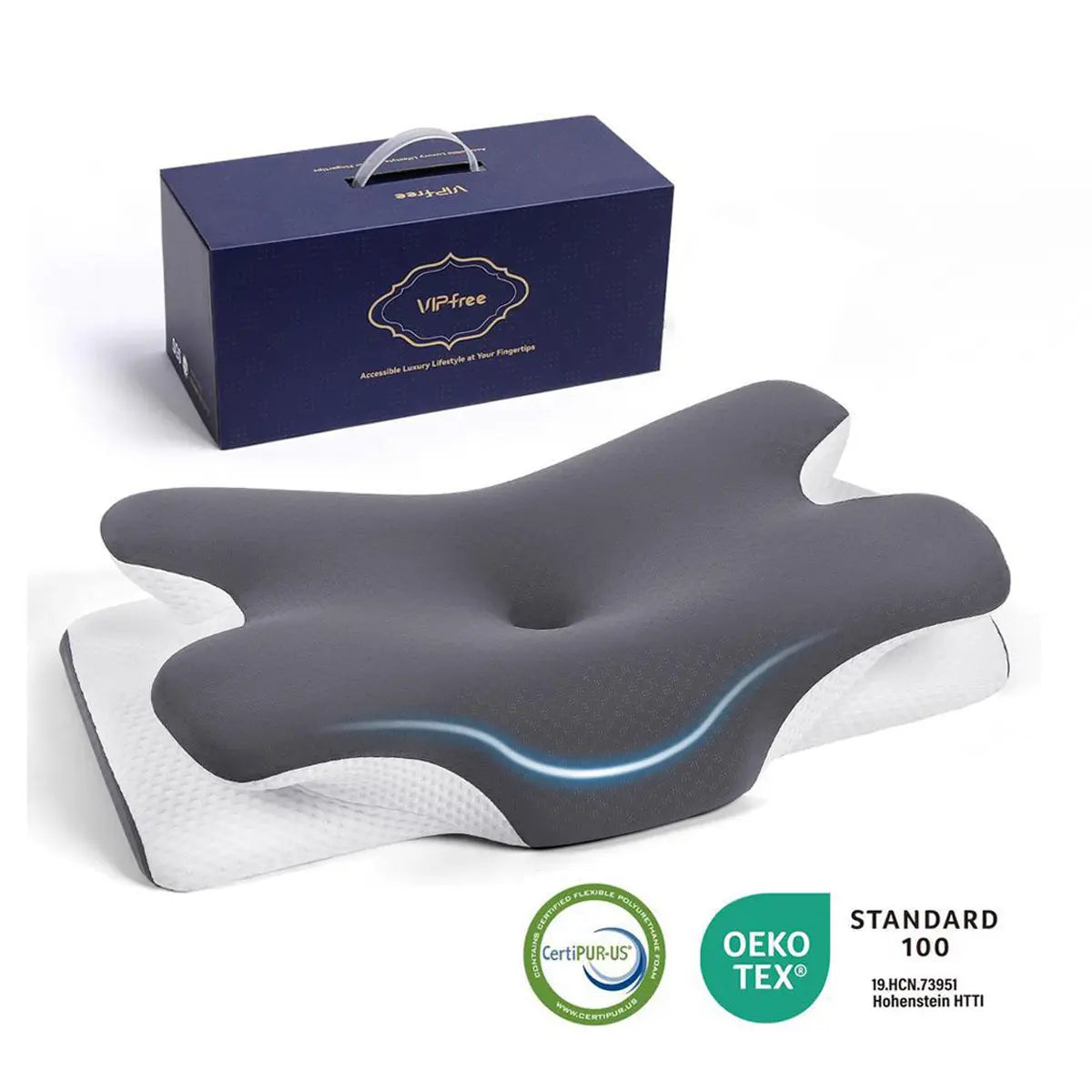 [DealsForYouDays]💆 Adjustable Cooling Memory Foam Cervical Pillow, Ergonomic Neck Support for All Sleepers